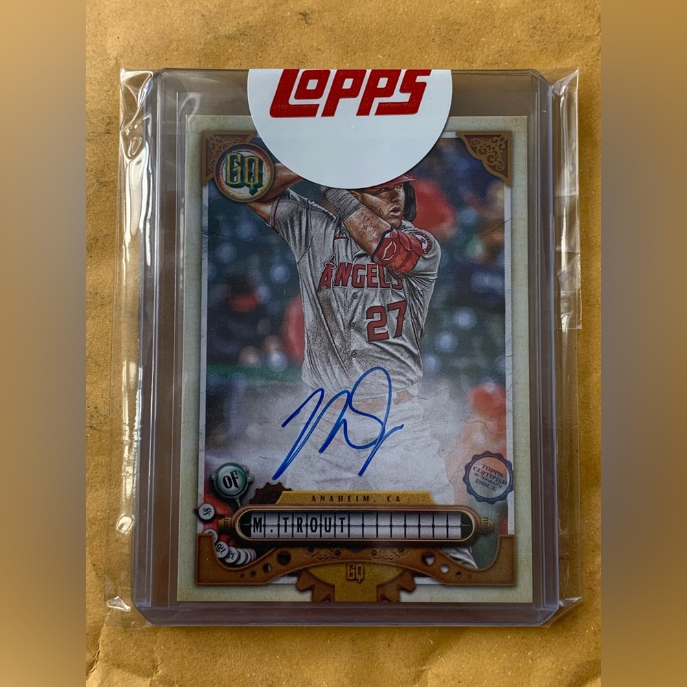 Topps 2022 Gypsy Queen Mike Trout #GQA-MT Auto W/Redemption Card MLB Los Angeles
